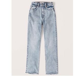 ‘90s Straight Ultra High Rise Acid Wash Jeans